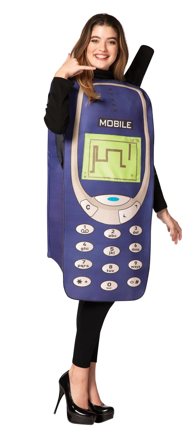 Rasta Imposta Retro Handy Kostüm Einheitsgröße 2000er