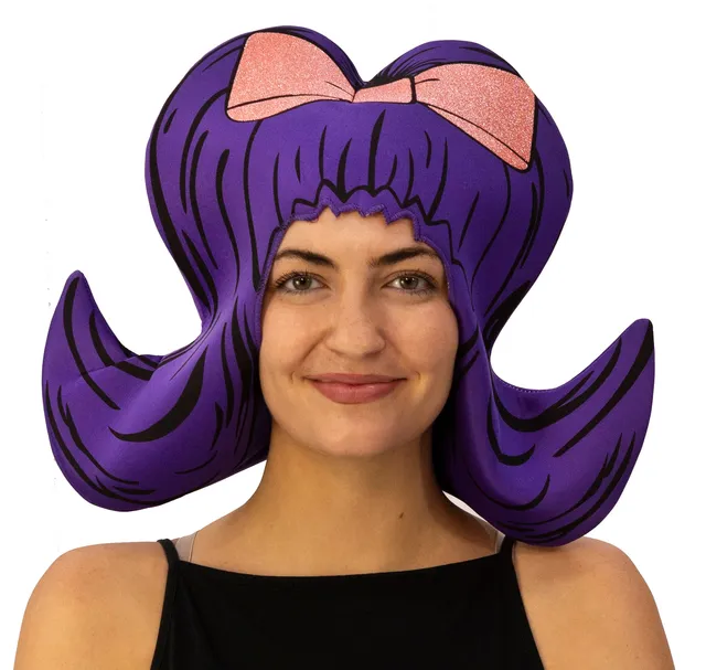 Rasta Imposta Purple Bouffant Perücke Hut Lila