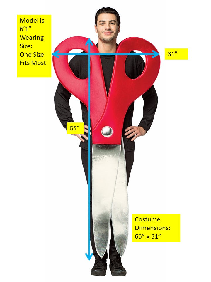 Rasta Imposta Scissors Kostüm Unisex Einheitsgröße Schaumstoff