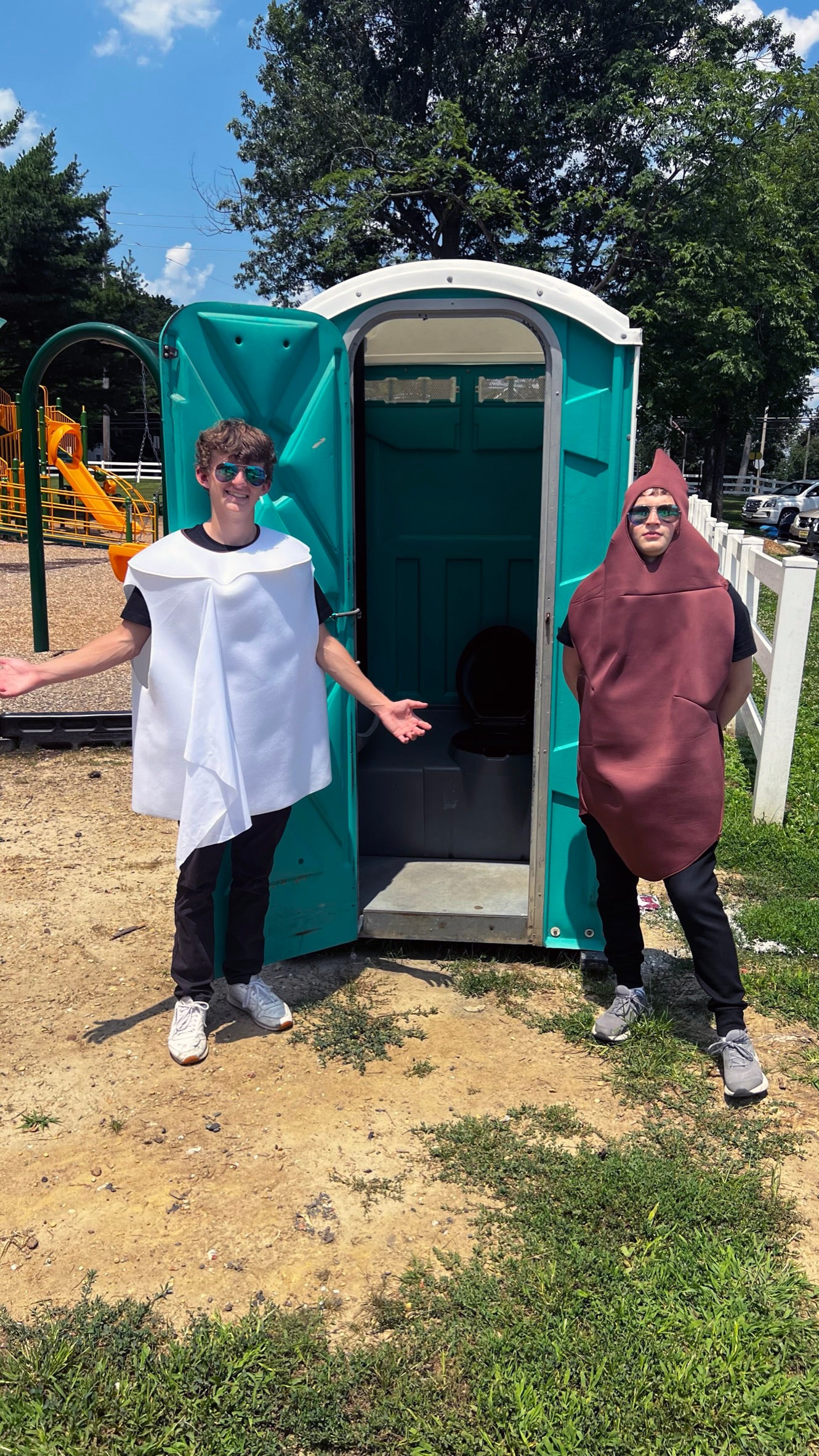 Rasta Imposta Poop Toilet Paper Paar Kostüm Einheitsgröße 2er Set