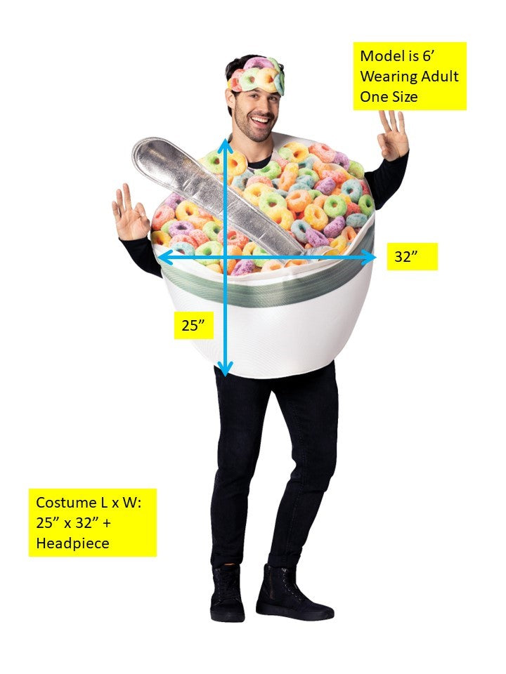 Rasta Imposta Bowl of Cereal Kostüm Erwachsene One Size
