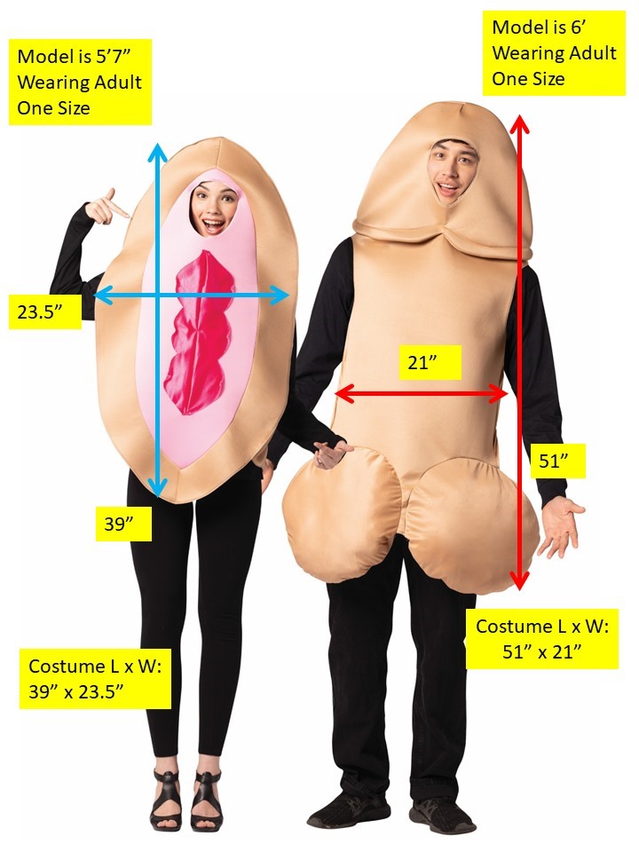 Rasta Imposta Couple Kostüm Beige Partner One Size 2er