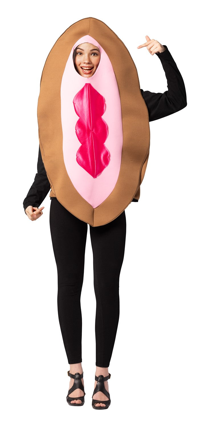 Rasta Imposta Brown Vagina Kostüm Einheitsgröße Braun