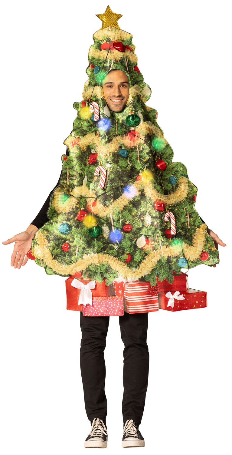 Rasta Imposta Weihnachtsbaum Kostüm Lichterkette One Size