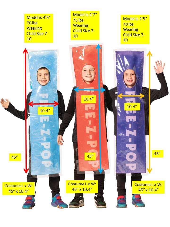 Rasta Imposta FREE-Z-POP Kinder Kostüm 3er-Set Gr. 7-10