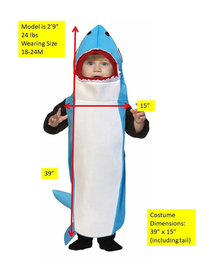 Rasta Imposta Ultimate Blue Shark Babykostüm 18-24 Hai