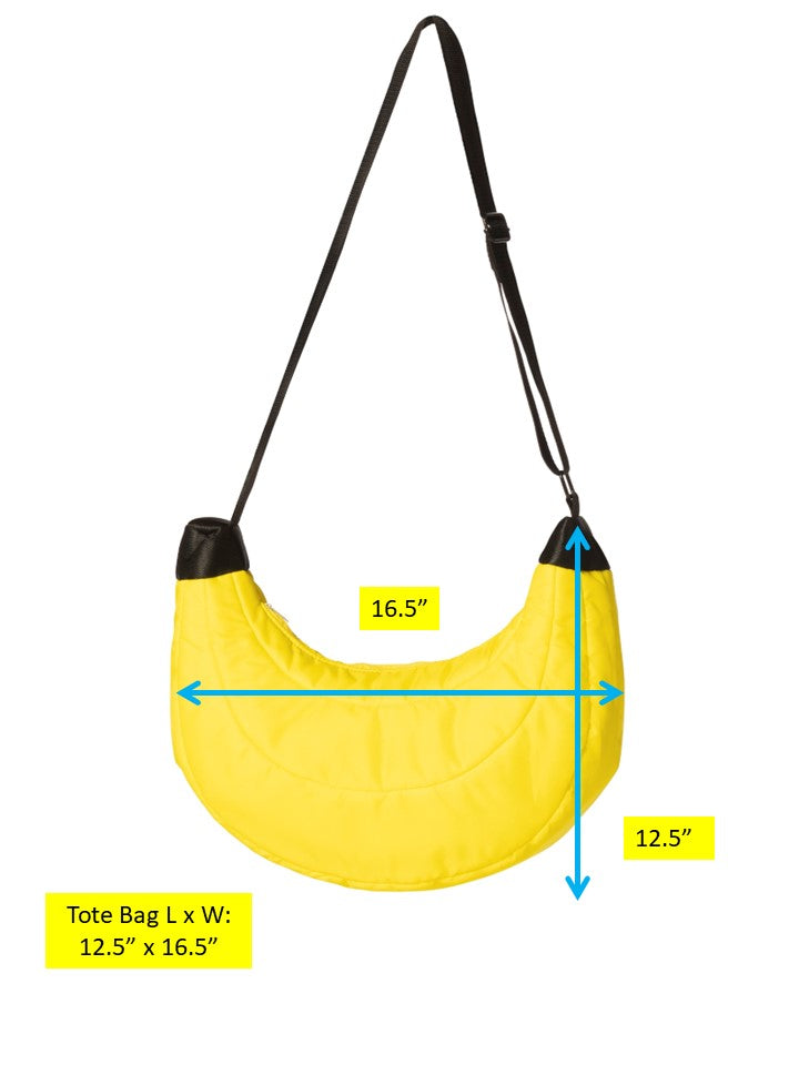 Rasta Imposta Banana Quilted Puffer Tote Tasche Gelb