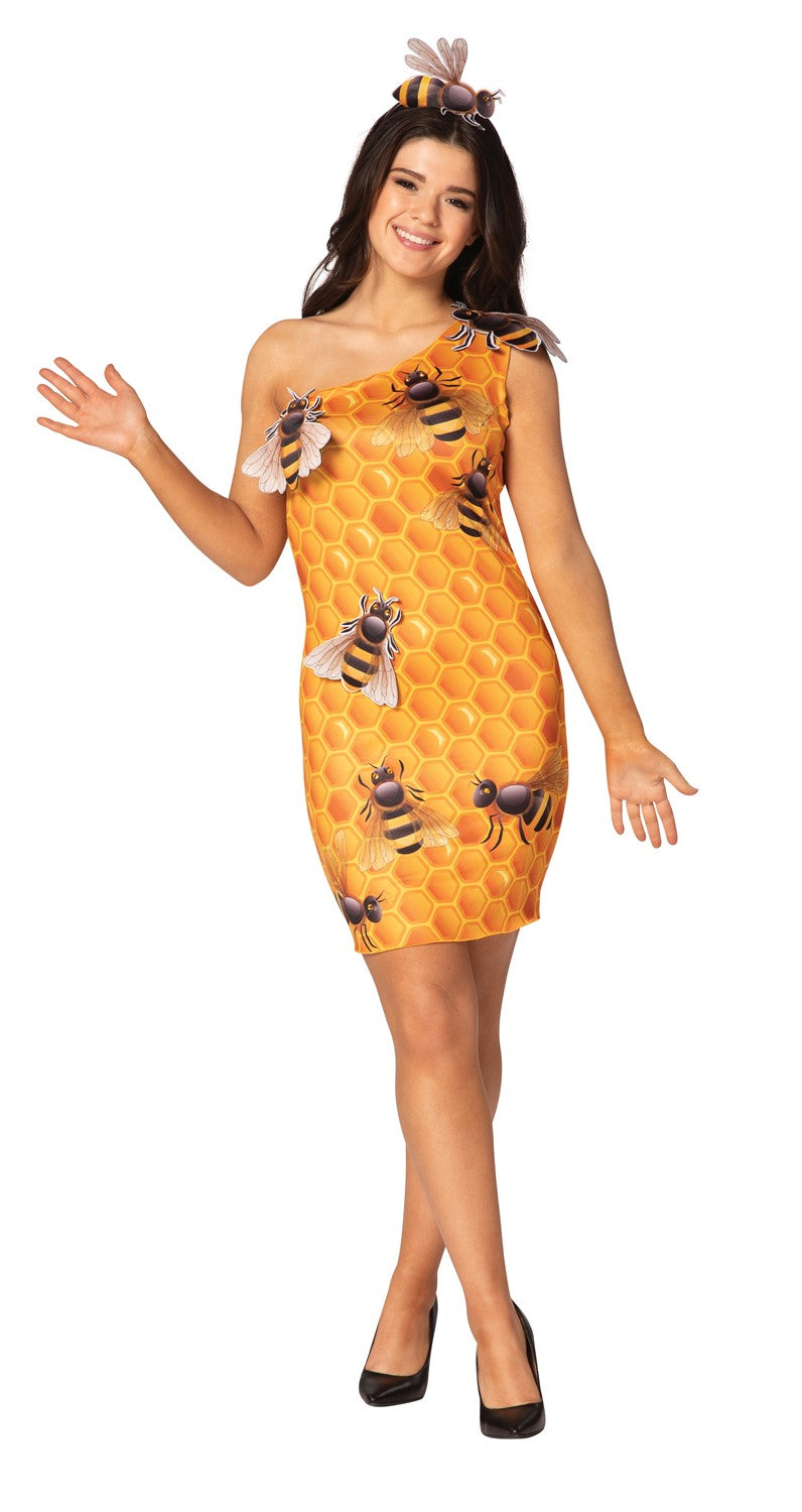 Rasta Imposta Honey Comb Dress Kostüm Damen 4-8 Biene