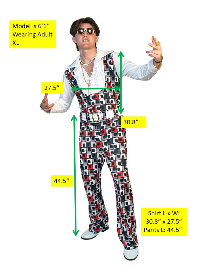 Rasta Imposta Swaggertown 70s Jumpsuit Herrenkostüm L Retro