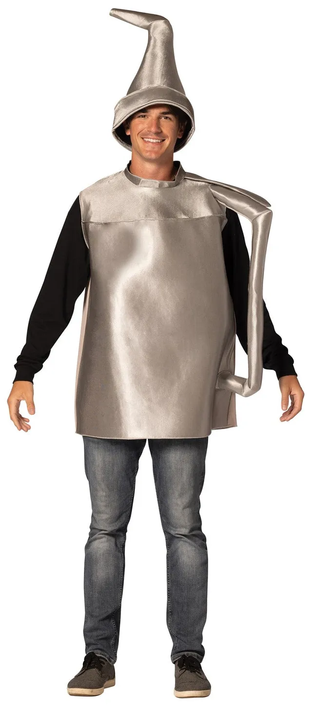 Rasta Imposta Oil Can Tin Man Kostüm Einheitsgröße Silber