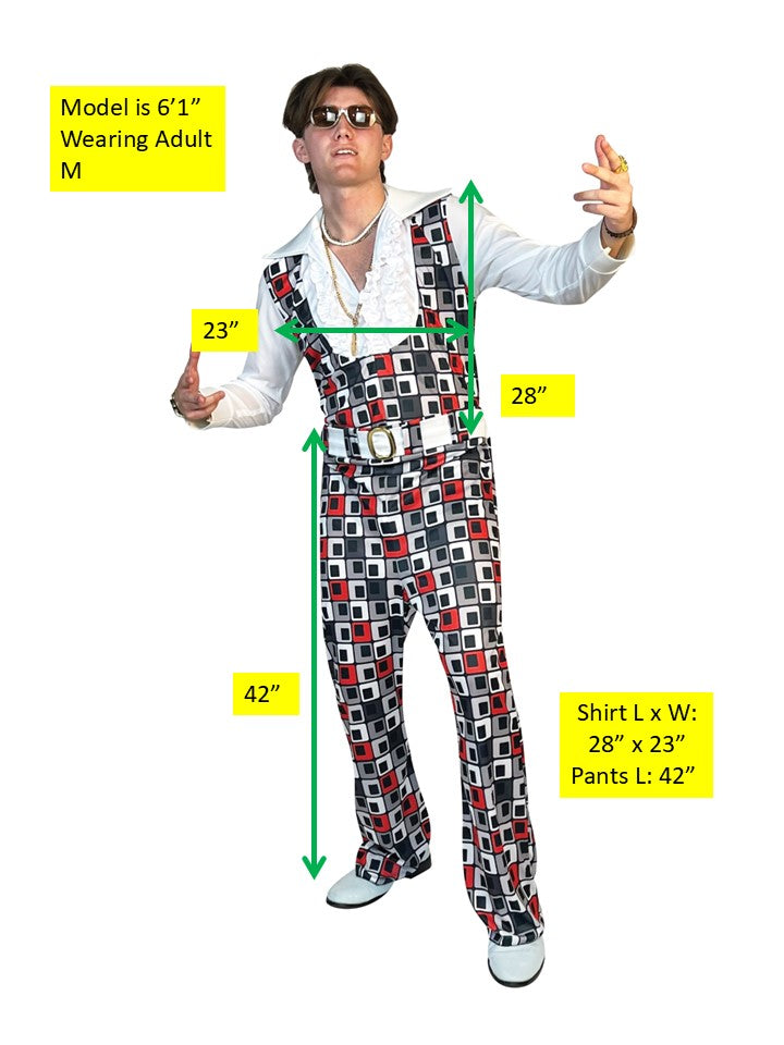 Rasta Imposta Swaggertown 70s Jumpsuit Herrenkostüm L Retro