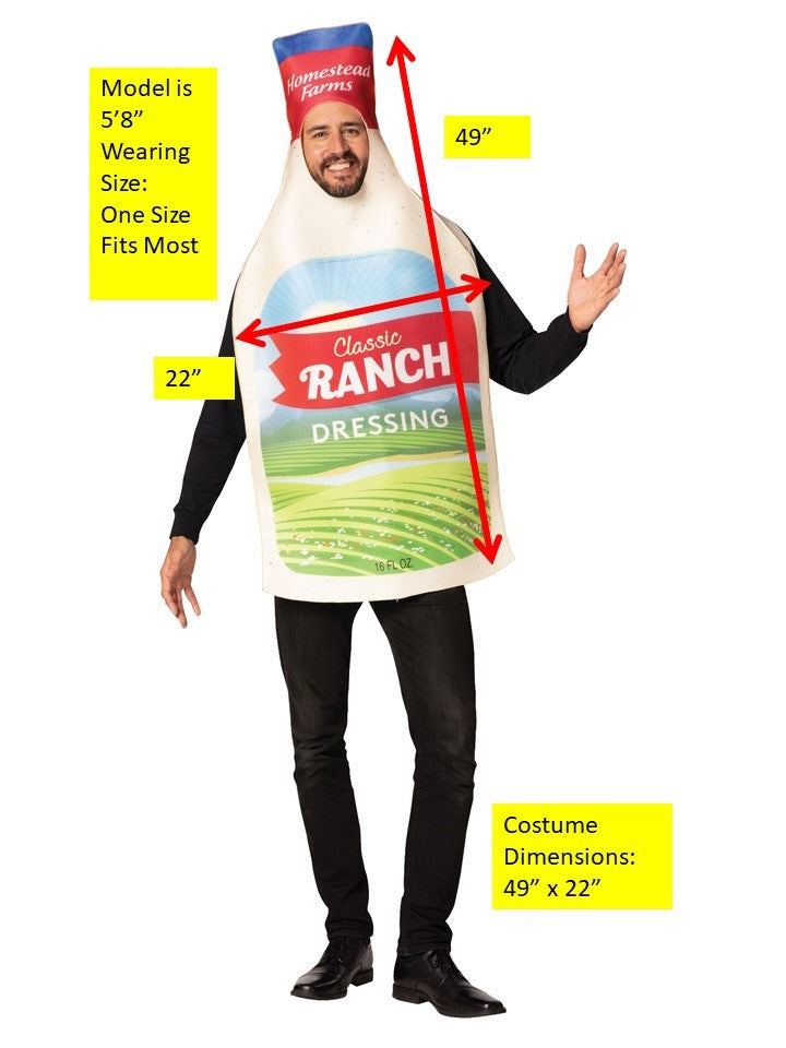 Rasta Imposta Ranch Dressing Bottle Kostüm Einheitsgröße