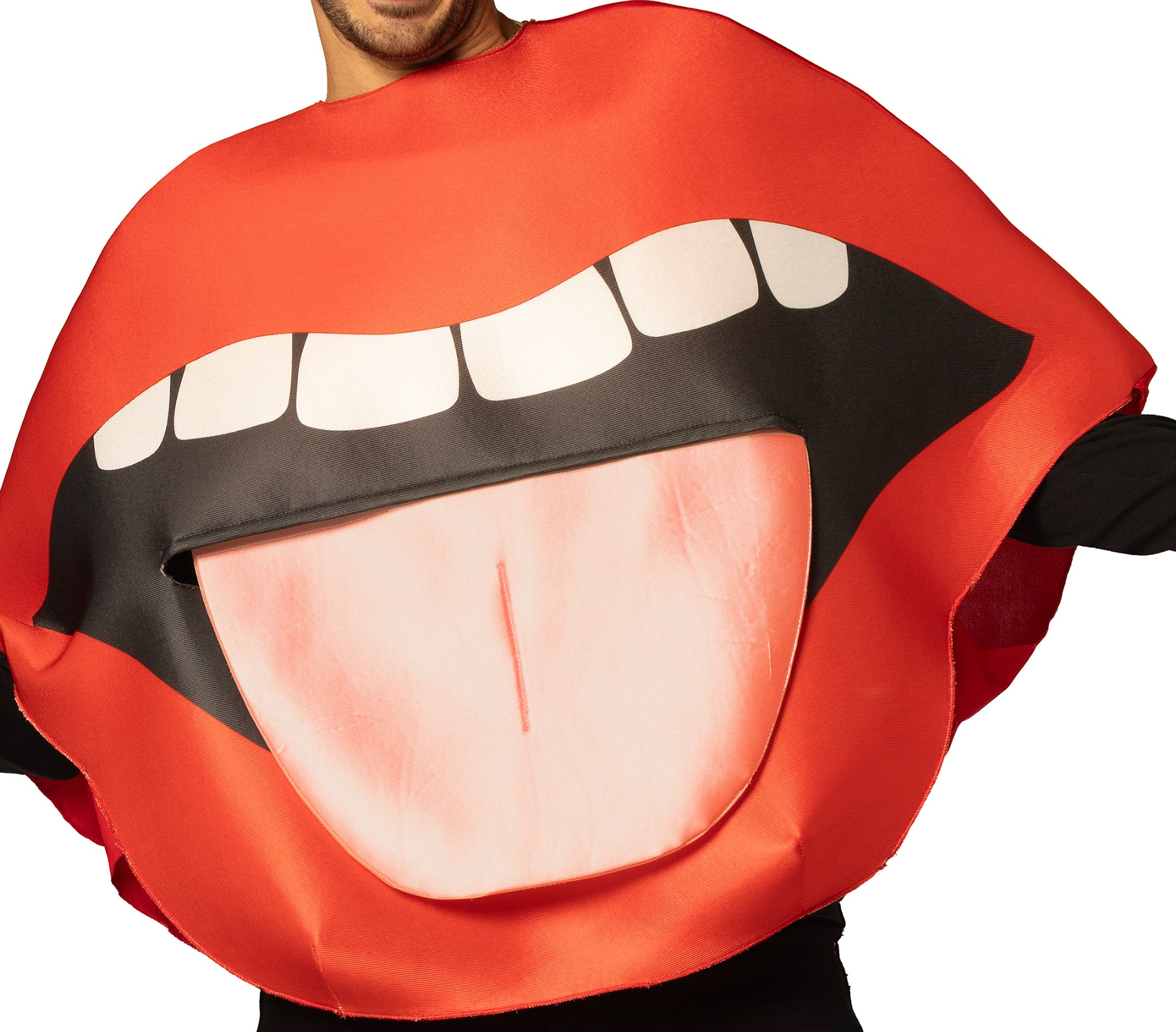 Rasta Imposta Big Lick Lips Kostüm One Size Rot