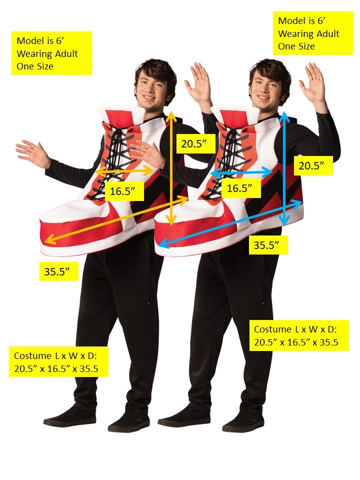 Rasta Imposta Hightop Sneaker Partnerkostüm 2er Set Schuh