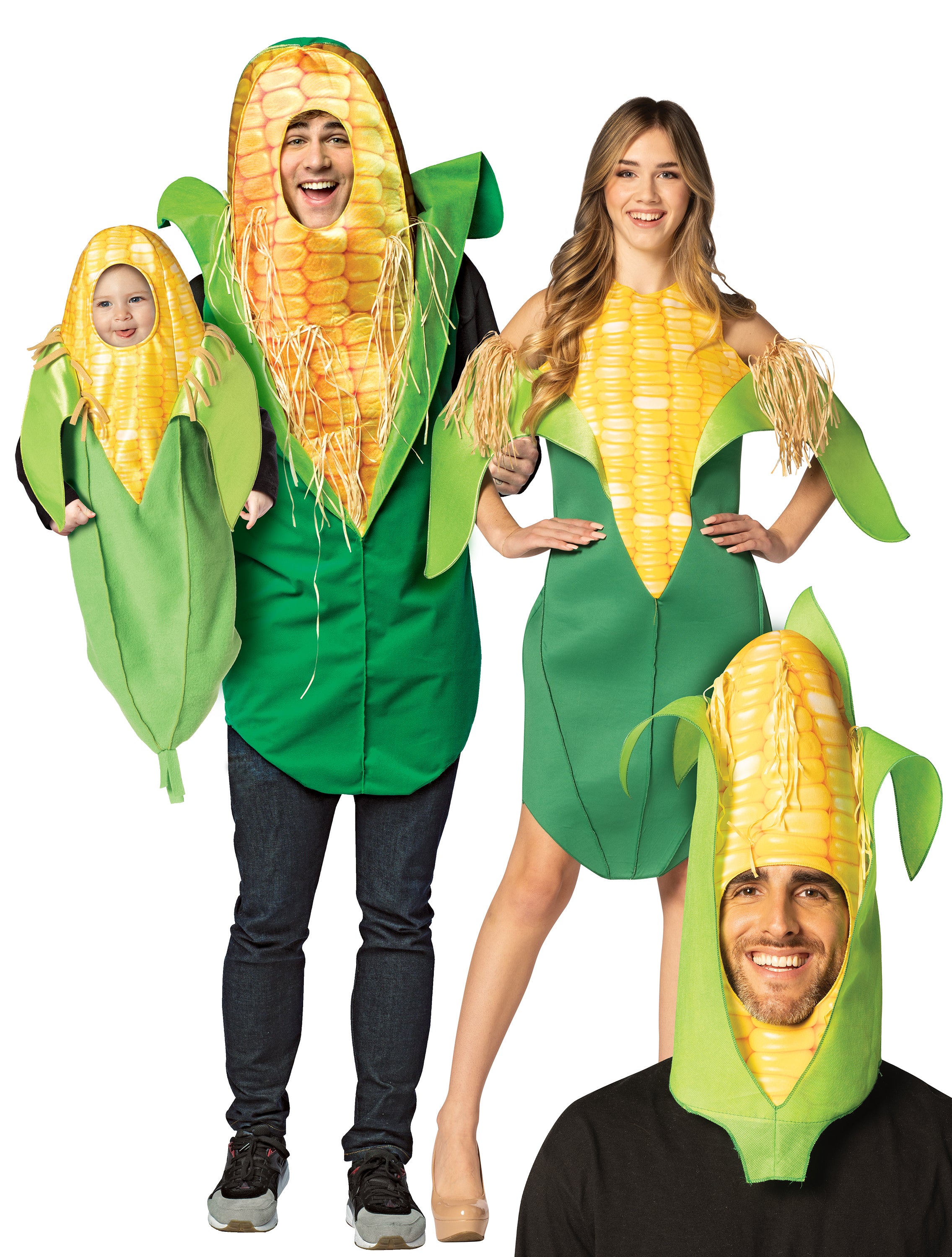 Rasta Imposta Family of Corn Gruppenkostüm 4-teilig Mais