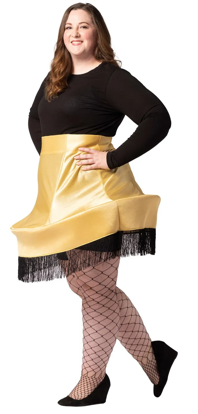 Rasta Imposta Christmas Lamp Skirt Kostüm Damen 14-16 Gold