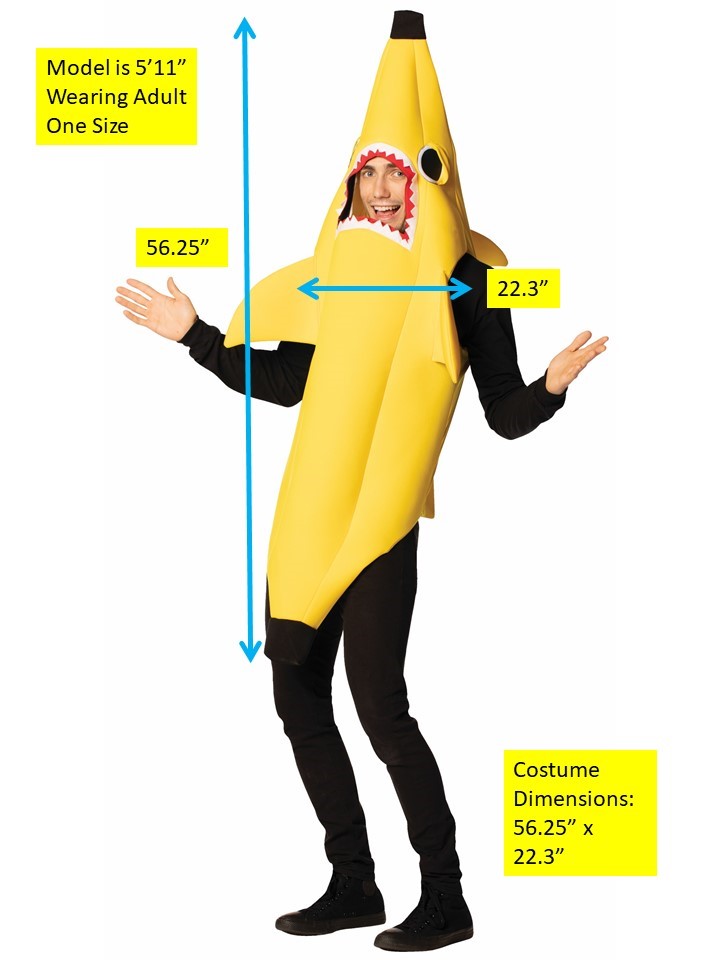 Rasta Imposta Banana Shark Kostüm One Size Unisex