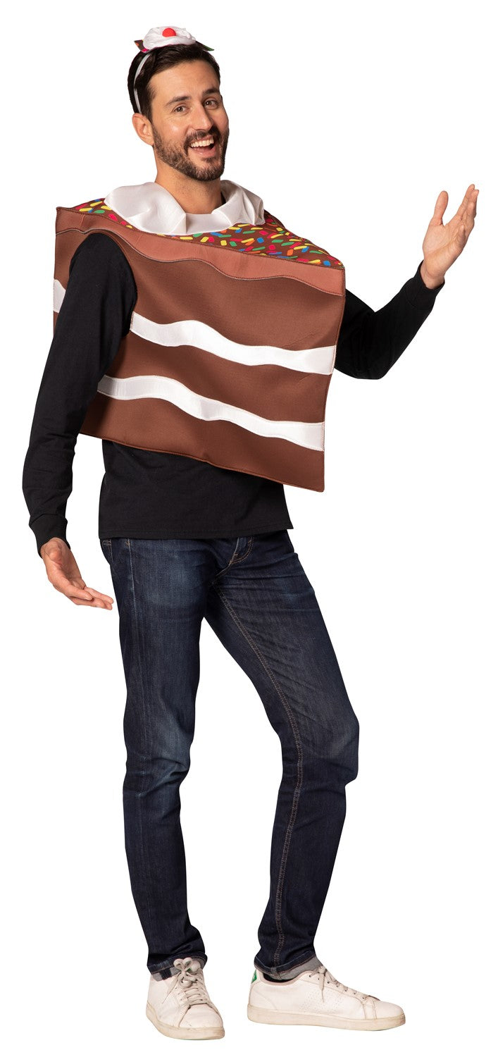 Rasta Imposta Schoko-Tortenstück Kostüm One Size Kuchen