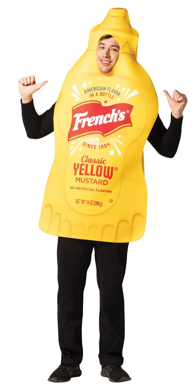 Rasta Imposta French's Mustard Flaschenkostüm One Size