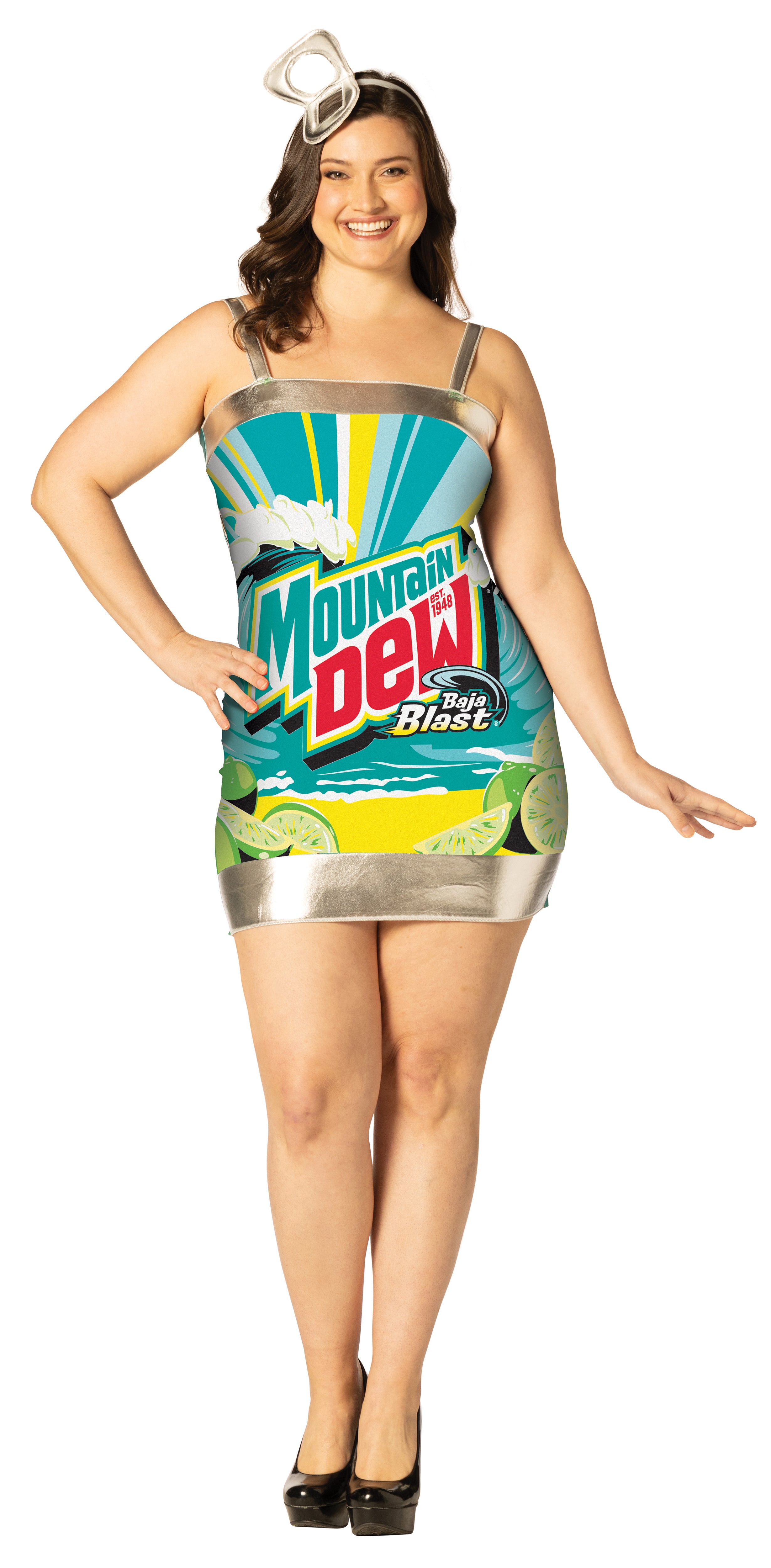Rasta Imposta Mountain Dew Baja Blast Kleidkostüm Damen M