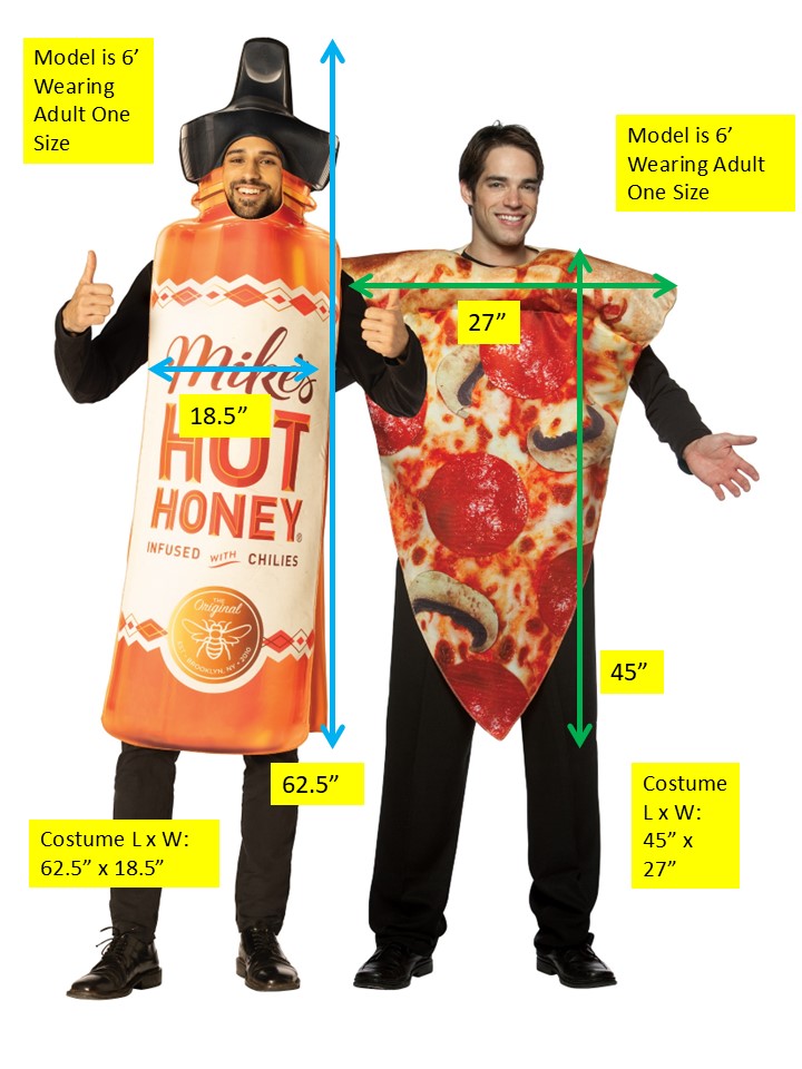 Rasta Imposta Hot Honey Pizza Paarkostüm One Size Food