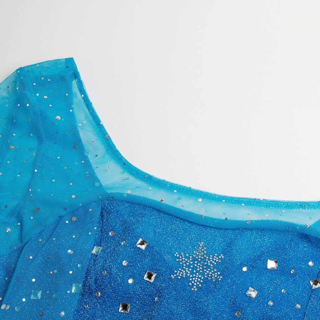 Katara Prinzessin Elsa Kleid Blau Glitzer Kostüm S Damen