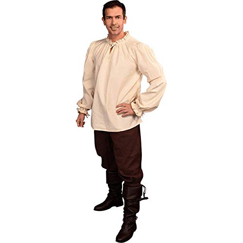 Mytholon Bastian Piratenhemd Baumwolle Natur L