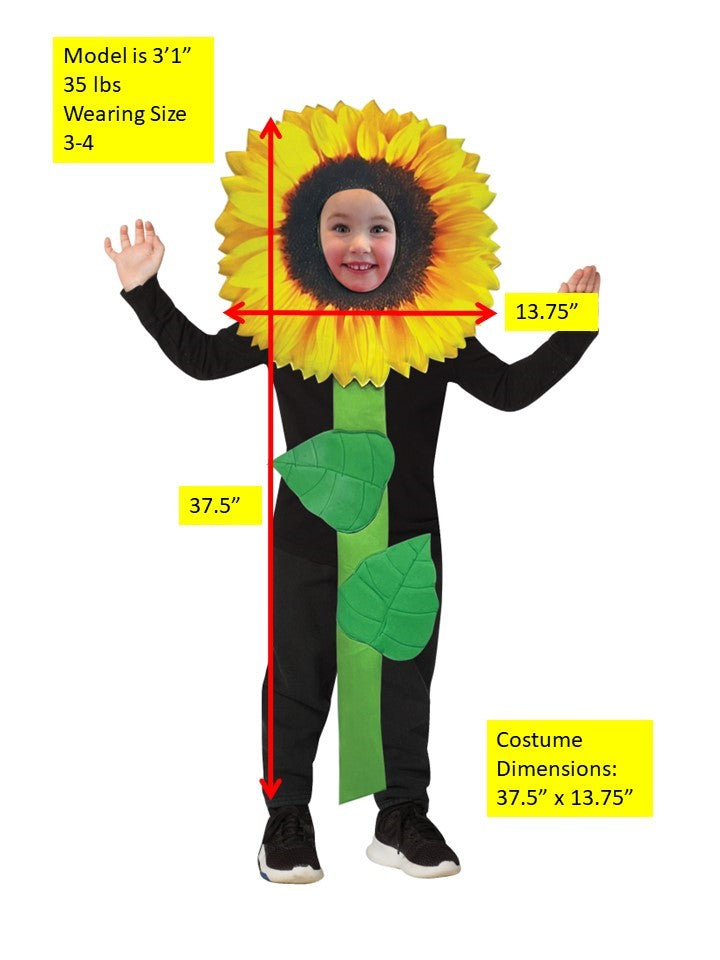 Rasta Imposta Sunflower Kinderkostüm Sonnenblume 3-6