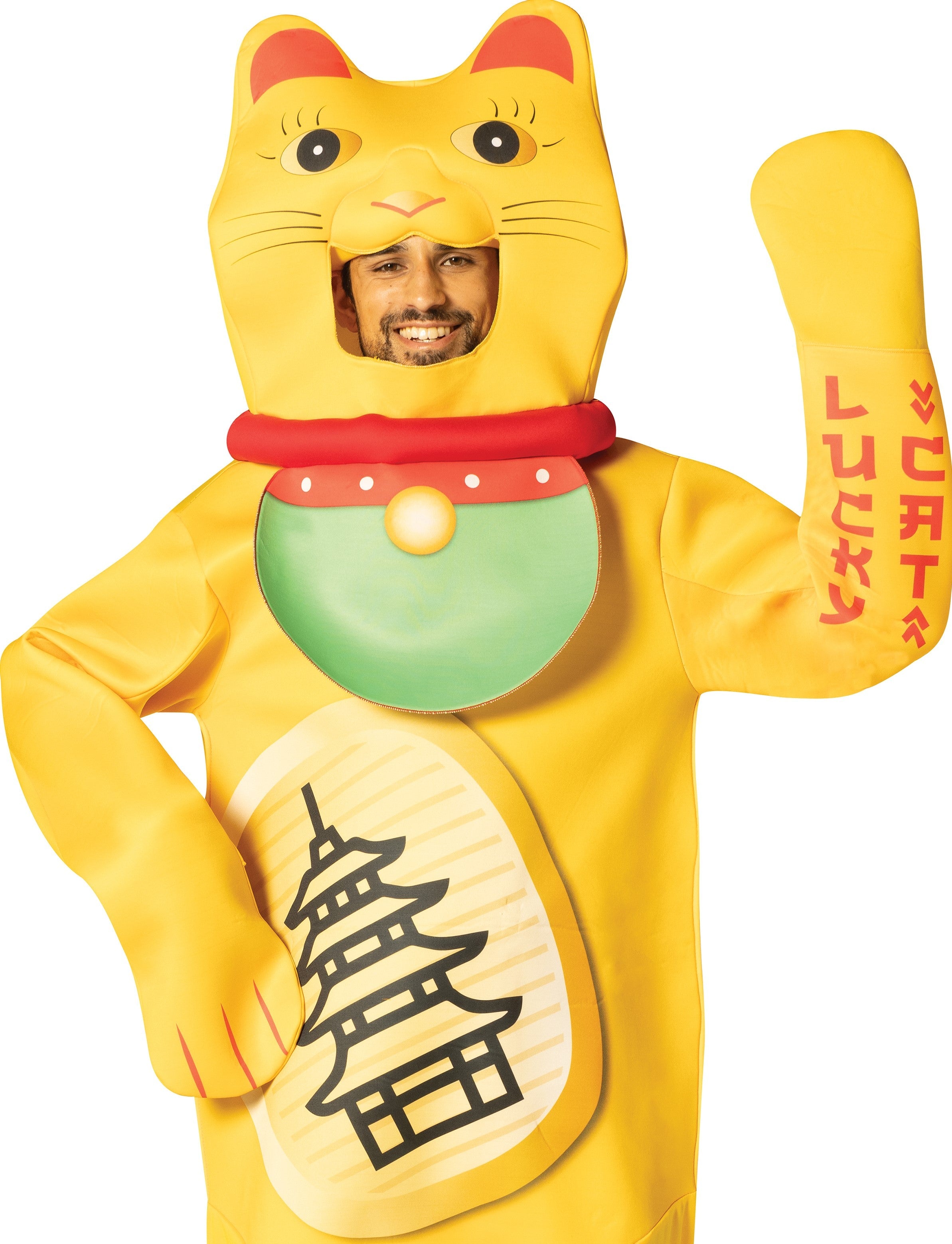 Rasta Imposta Lucky Cat Kostüm Einheitsgröße Kopfteil