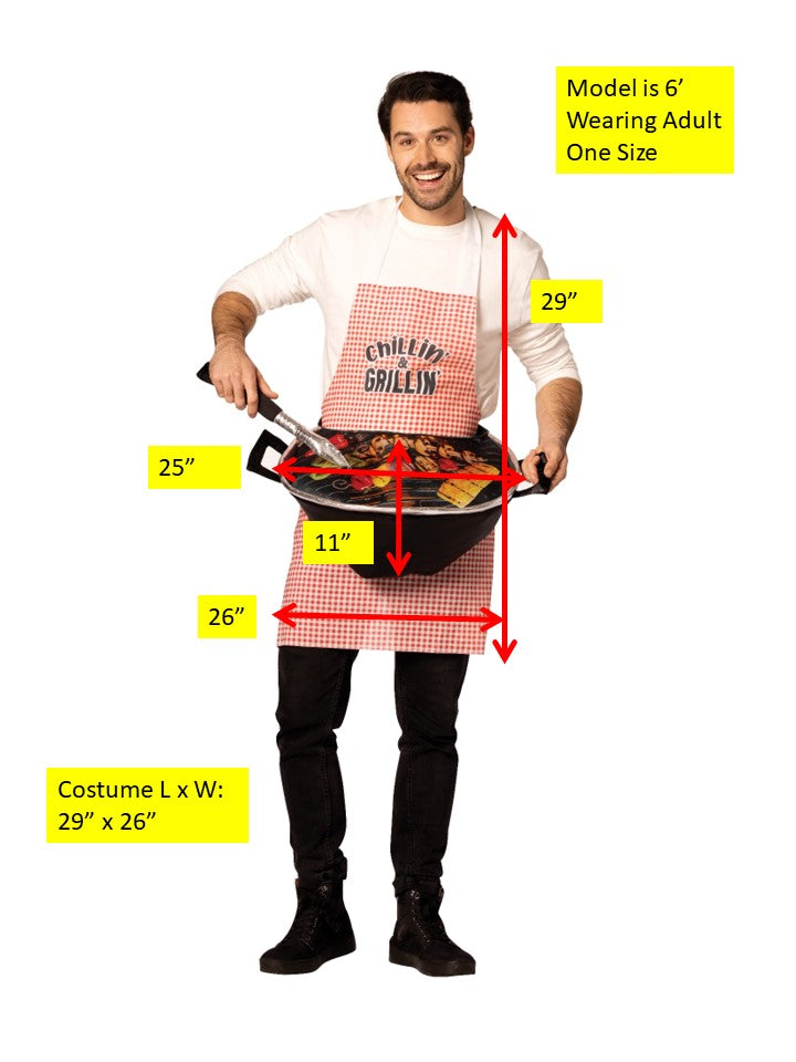 Rasta Imposta Grill Master Apron BBQ Kostüm Einheitsgröße