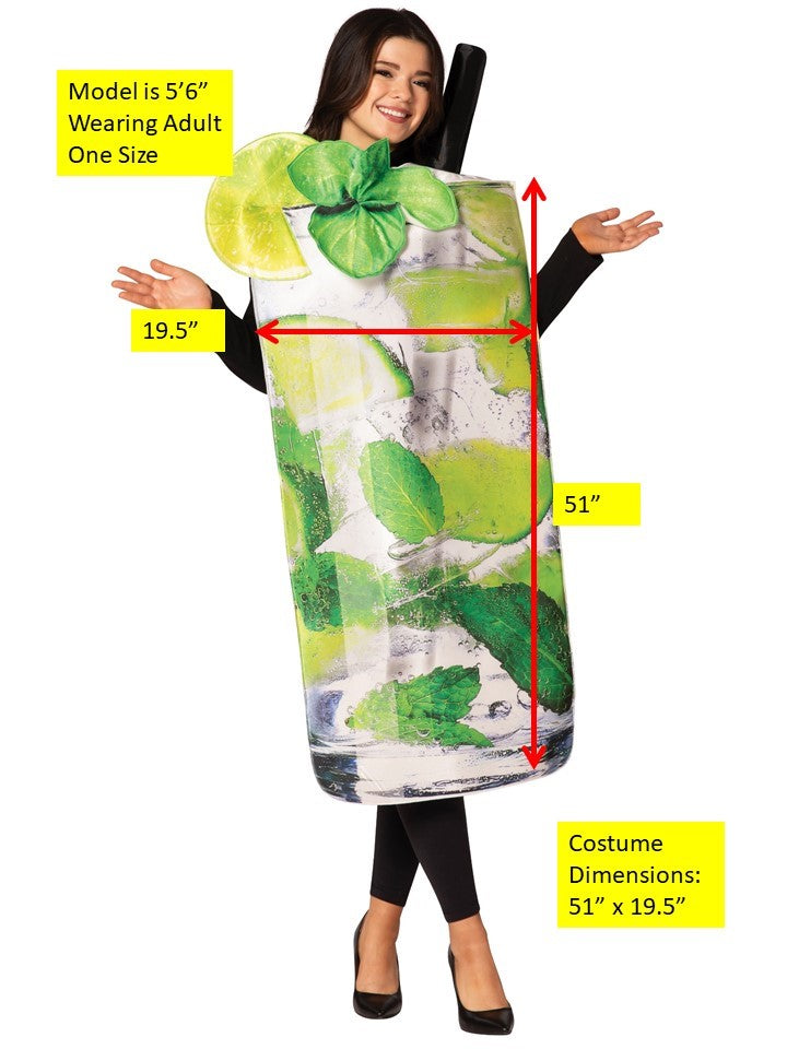 Rasta Imposta Mojito Costume Cocktail-Kostüm Einheitsgröße