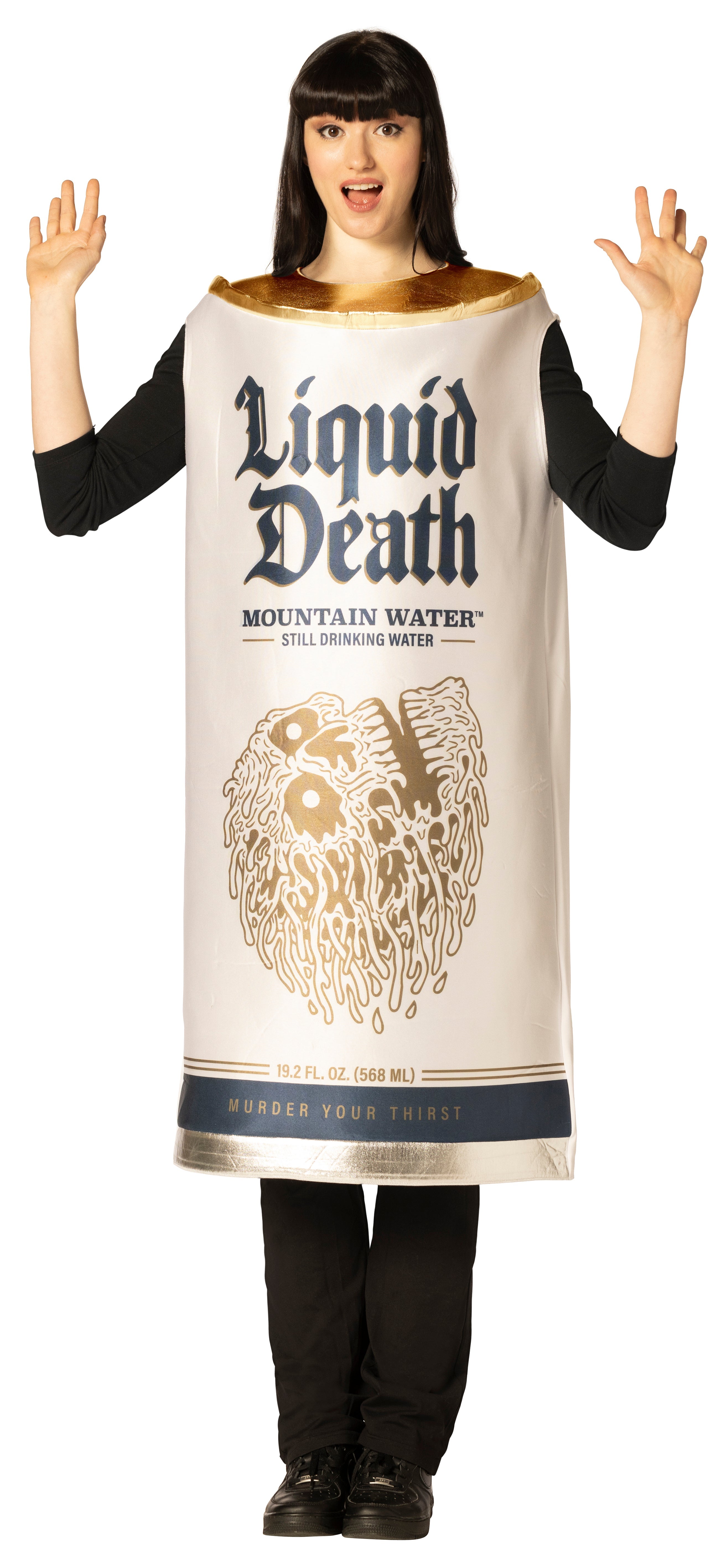 Rasta Imposta Liquid Death Still Water Dosenkostüm Weiß
