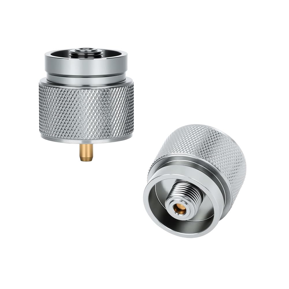 REDSUN Propan-EN417 Gasadapter 2 Stück für Campingkocher Messing