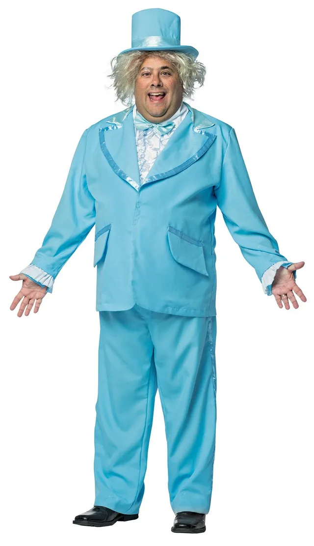 Rasta Imposta Blue Goofball Smoking Kostüm Hellblau Plus Size
