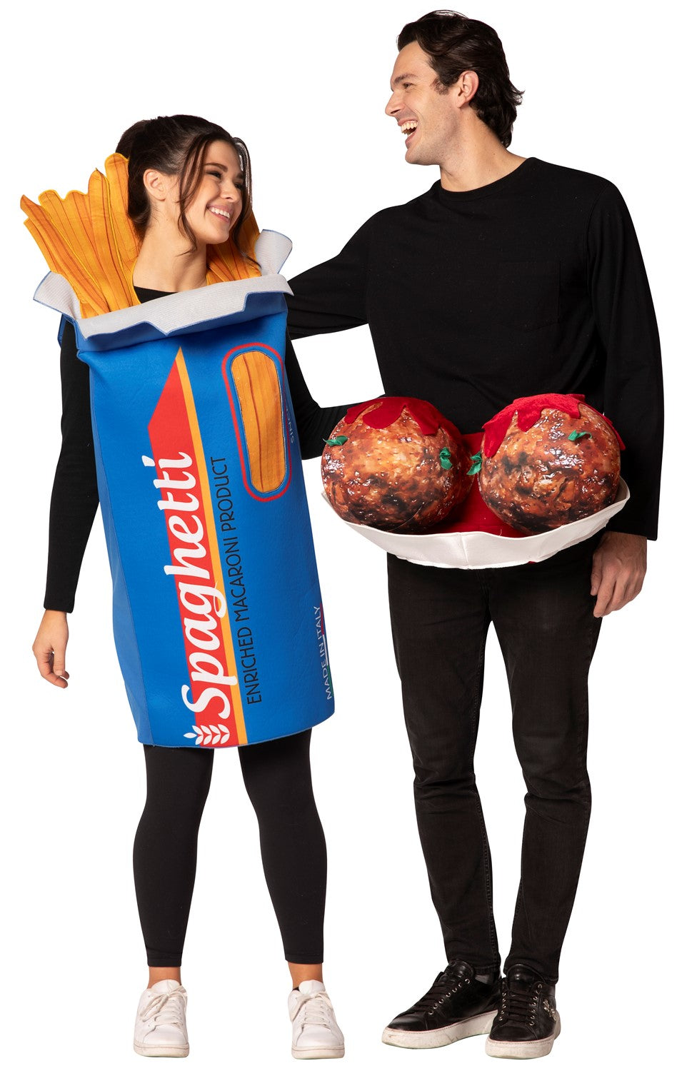 Rasta Imposta Spaghetti Meatballs Paarkostüm Erwachsene Tunika