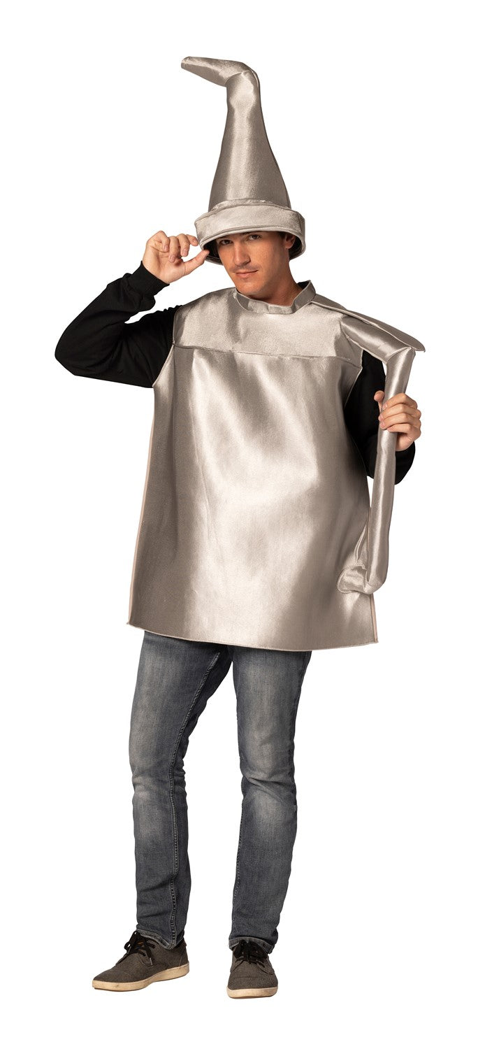 Rasta Imposta Oil Can Tin Man Kostüm Einheitsgröße Silber