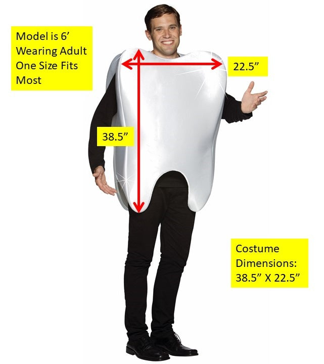 Rasta Imposta Mr. Molar Zahnkostüm Einheitsgröße Weiß