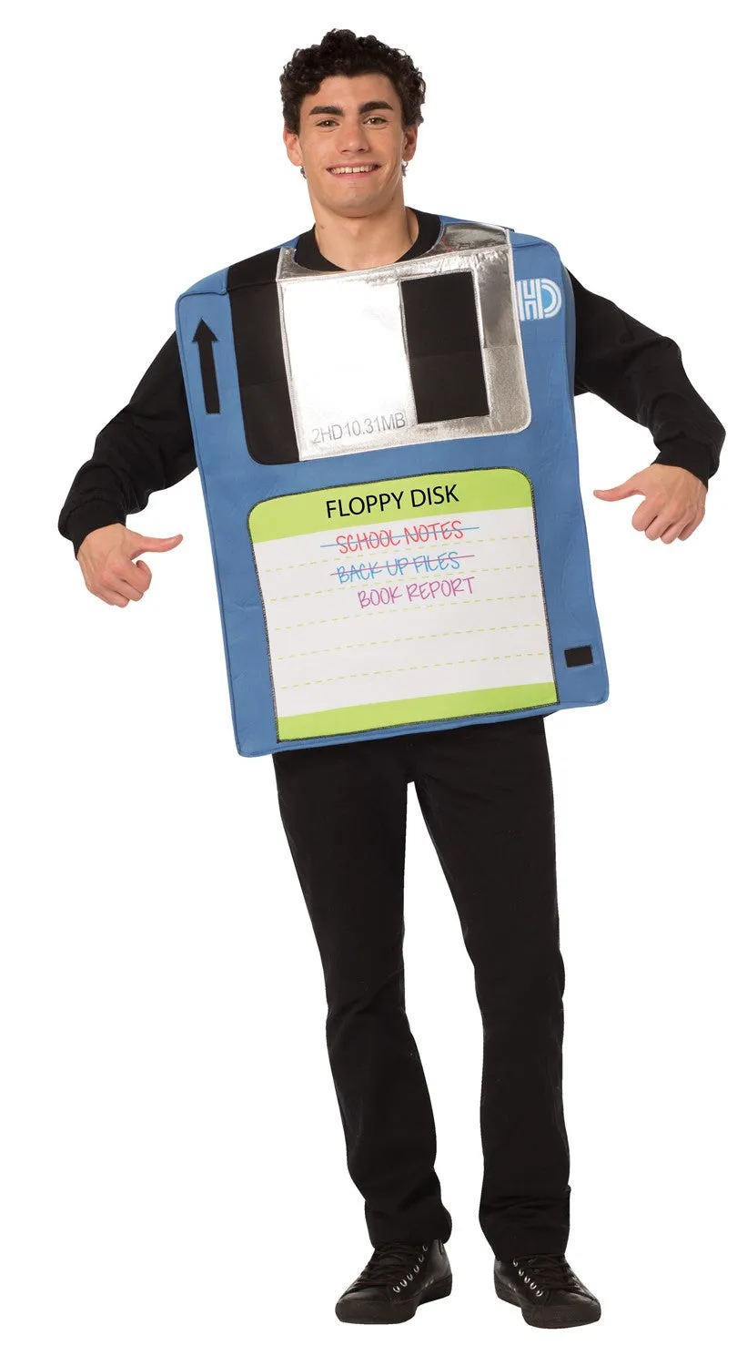 Rasta Imposta Floppy Disk Kostüm One Size 80er Tunika