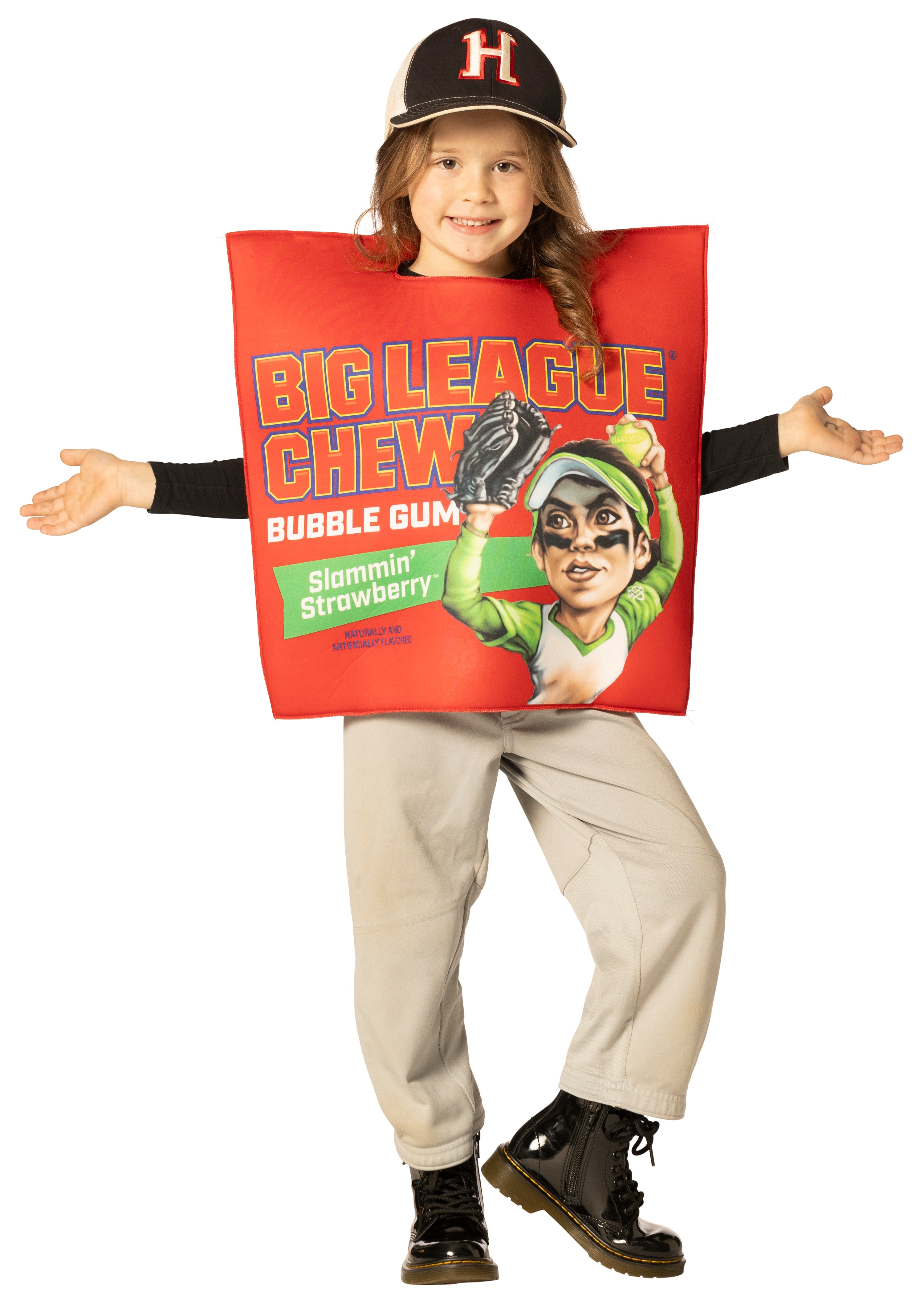 Rasta Imposta Big League Chew Strawberry Kinderkostüm Gr. 3-6 Schaum