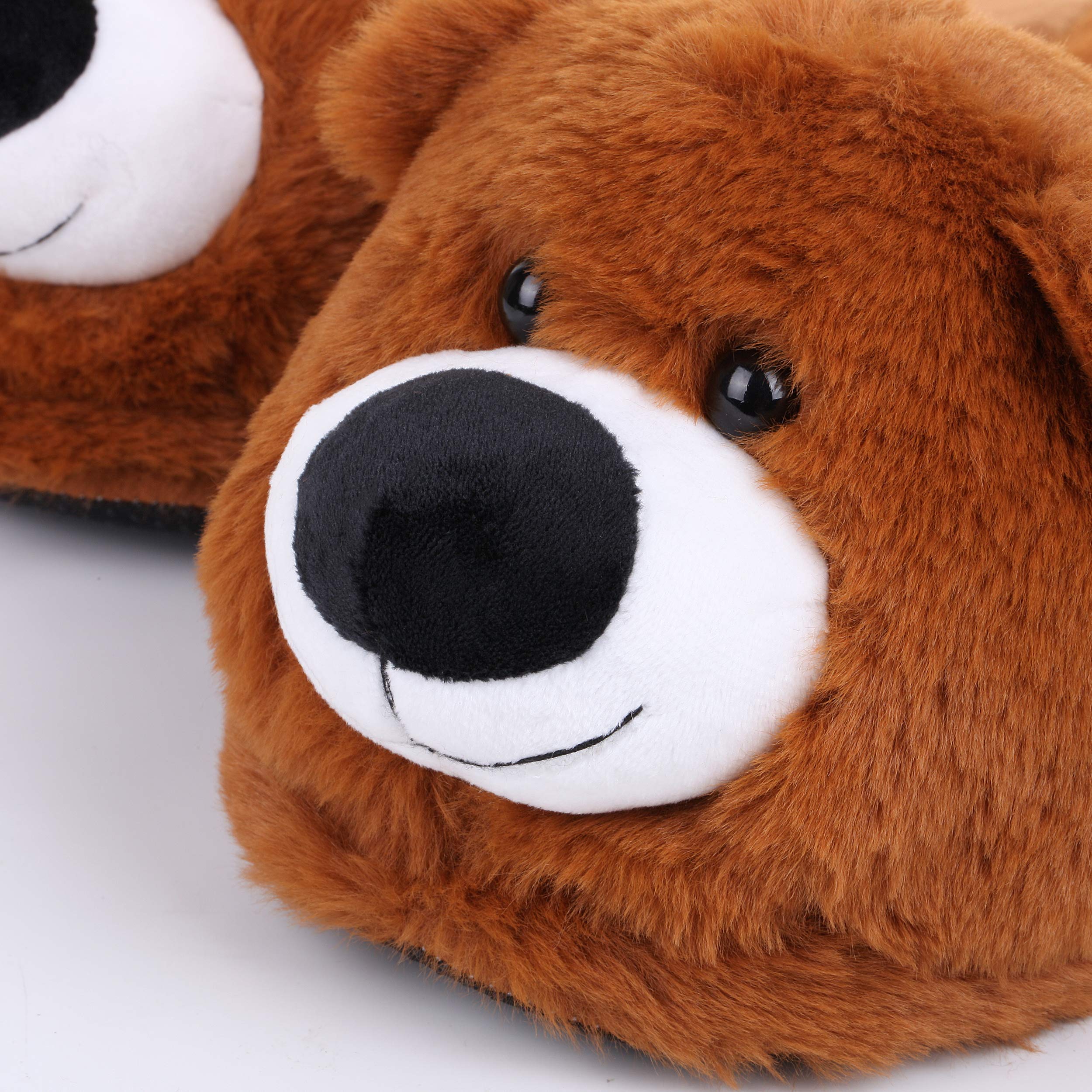 Katara Bär Hausschuhe Slipper offen Unisex Plüsch