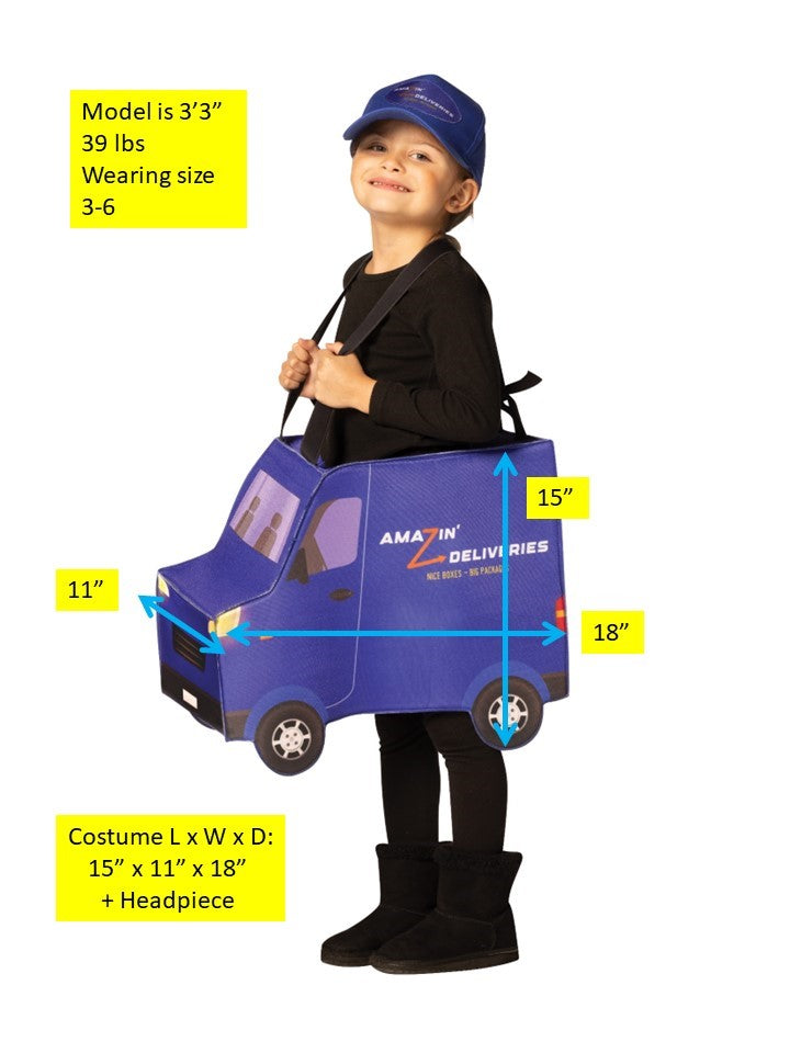 Rasta Imposta Children's Truck Deliveries Kostüm 3-6