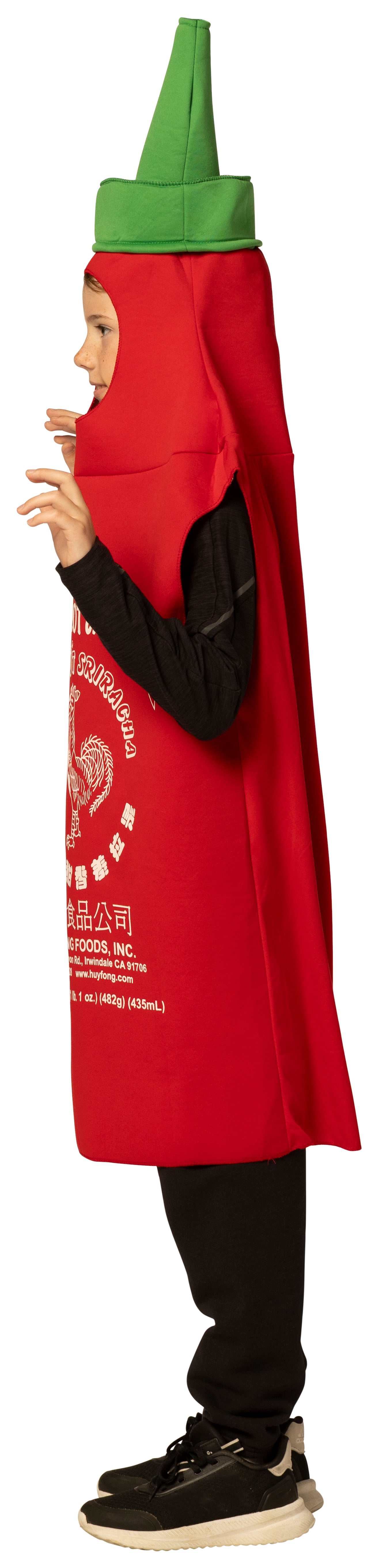 Rasta Imposta Sriracha Kostüm Kinder 7-10 Flaschen-Tunika