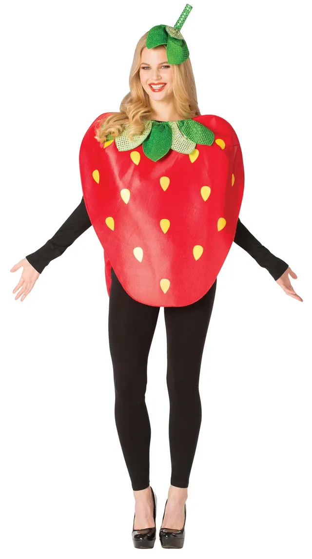 Rasta Imposta Strawberry Kostüm Erwachsene Tunika Stirnband