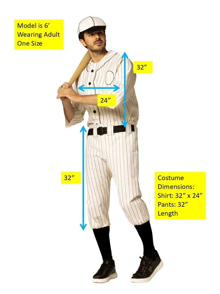 Rasta Imposta Old Tyme Player Baseball-Kostüm Einheitsgröße