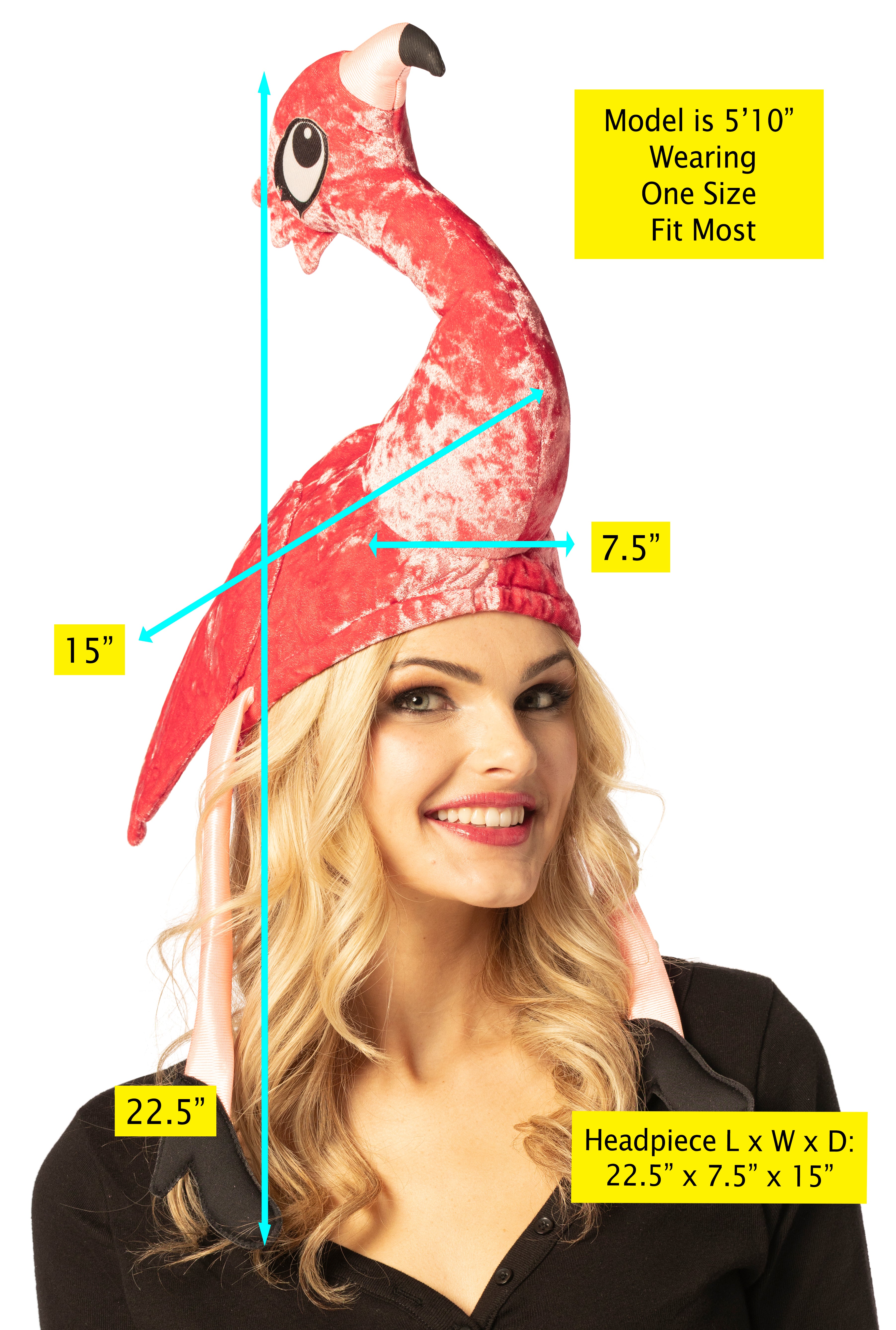 Rasta Imposta Pink Flamingo Hut One Size Neonpink