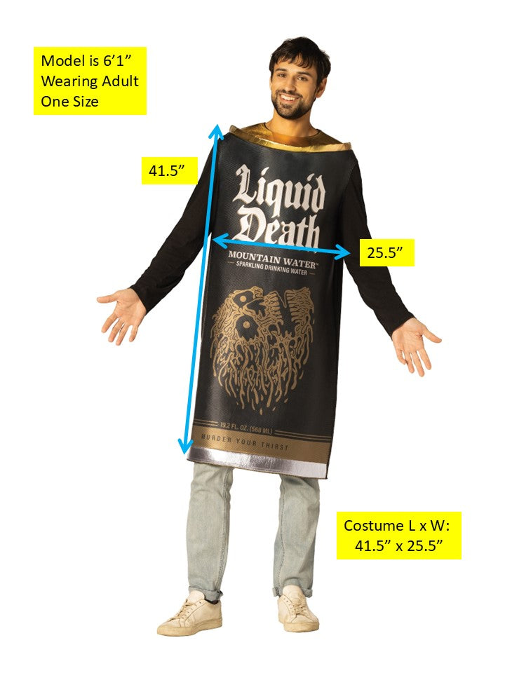 Rasta Imposta Liquid Death Dose Kostüm schwarz One Size