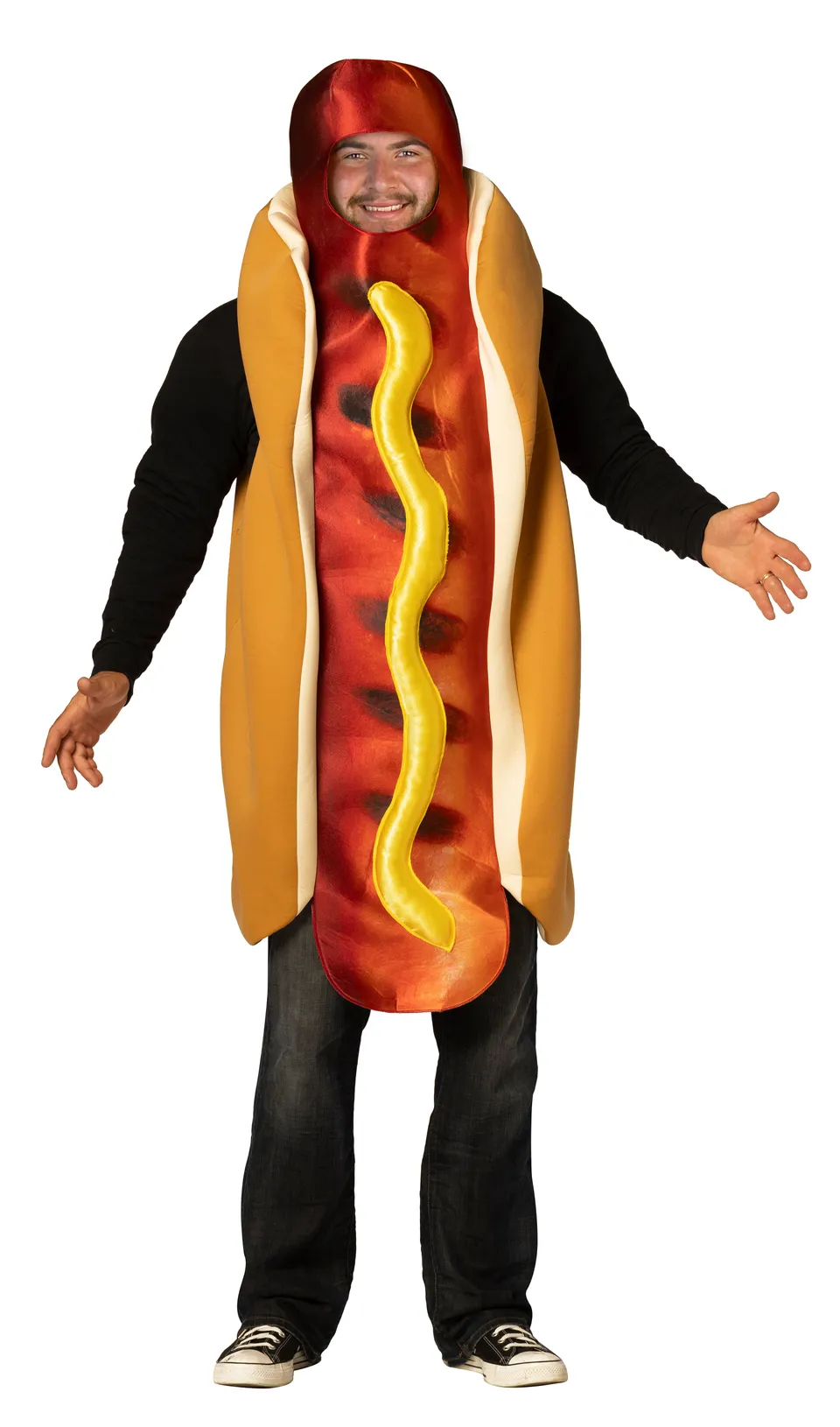 Rasta Imposta Hot Dog Grilled Hotdog-Kostüm Plus Size