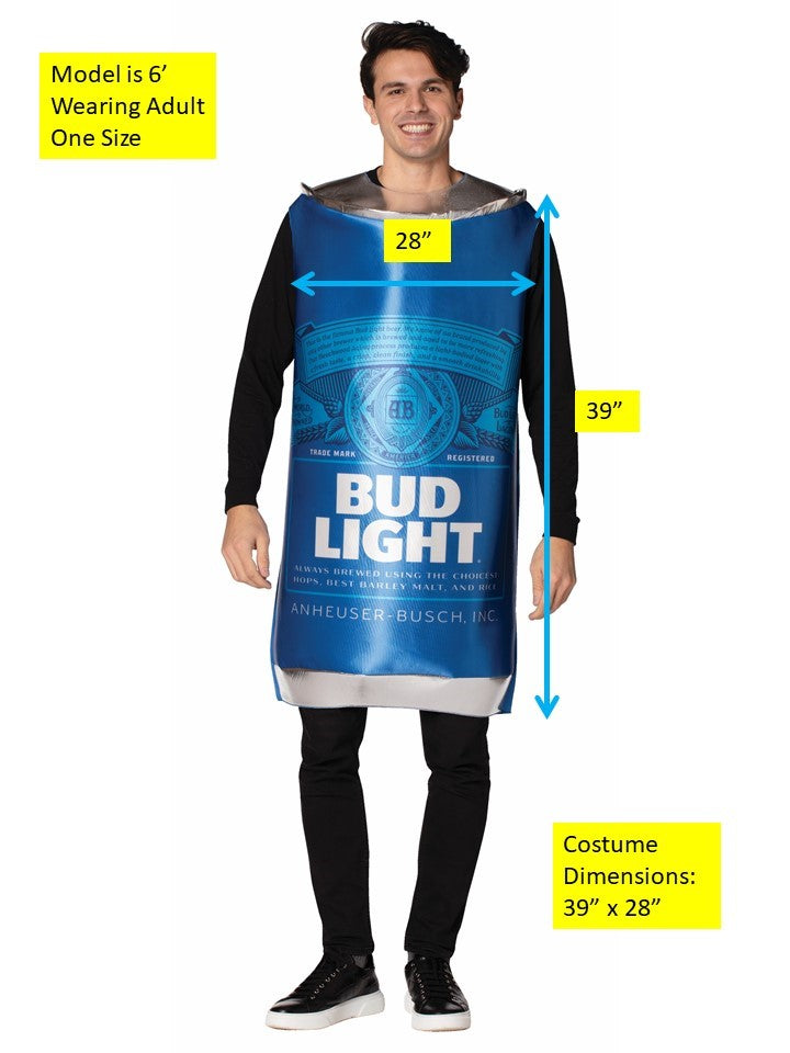 Rasta Imposta Bud Light Beer Can Kostüm Einheitsgröße Bierdose