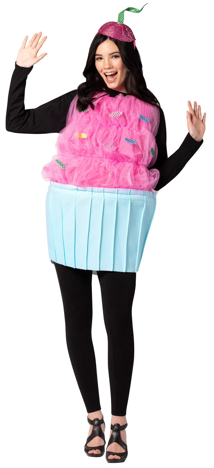 Rasta Imposta Cupcake Kostüm pink blau Einheitsgröße