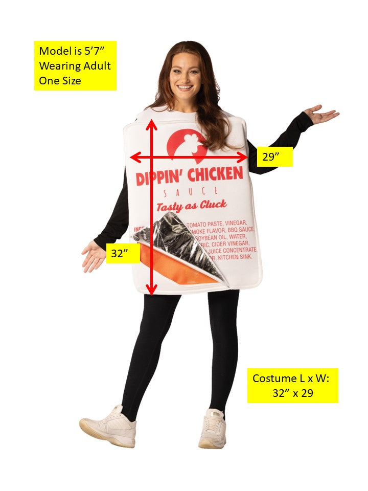 Rasta Imposta Chicken Finger Dipping Sauce Kostüm One Size Tunika